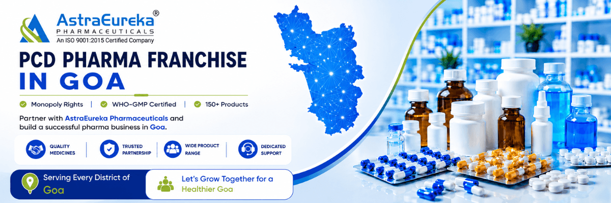 PCD Pharma Franchise in Goa by AstraEureka Pharmaceuticals featuring pharmaceutical products,