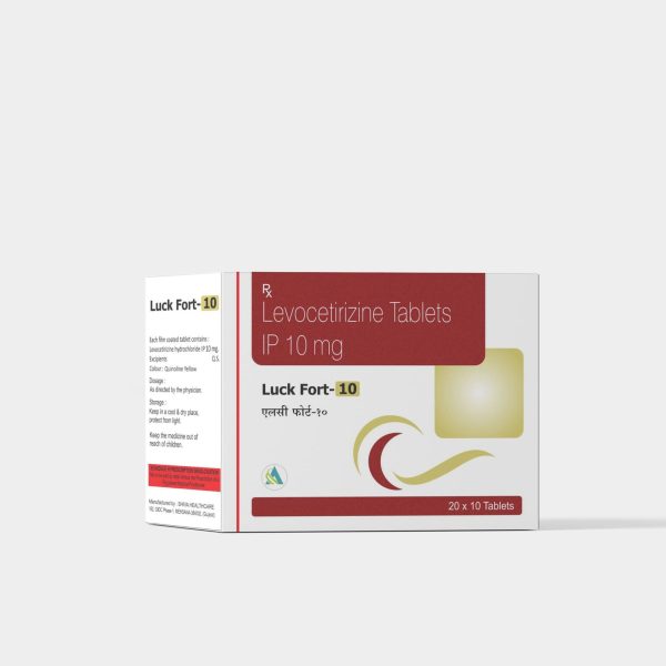 Levocetirizine Tablets IP 10 mg Luck Fort-10
