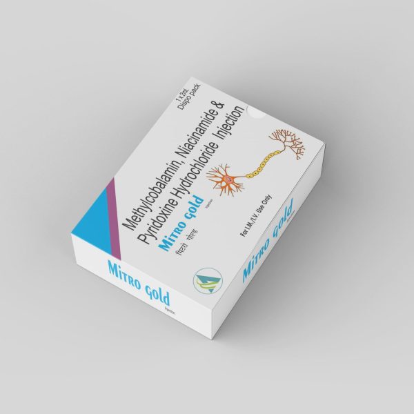 Methyalcobalamin, Niacinamaide & Pyridoxine Hydrochloride Injection Mitro Glold