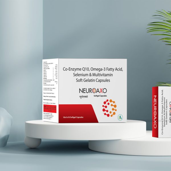 Co-Enzyme, Omega-3 Fatty Acid, Selenium & Multivitamin Soft Gelatin Capsules Neuroaxo Softgel Capsules