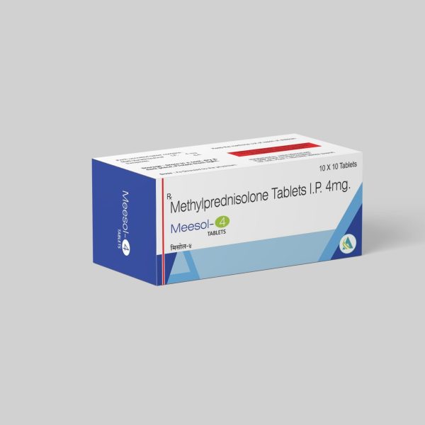 Methylprednisolone Tablets I.P. 4mg. Meesol-4 Tablets
