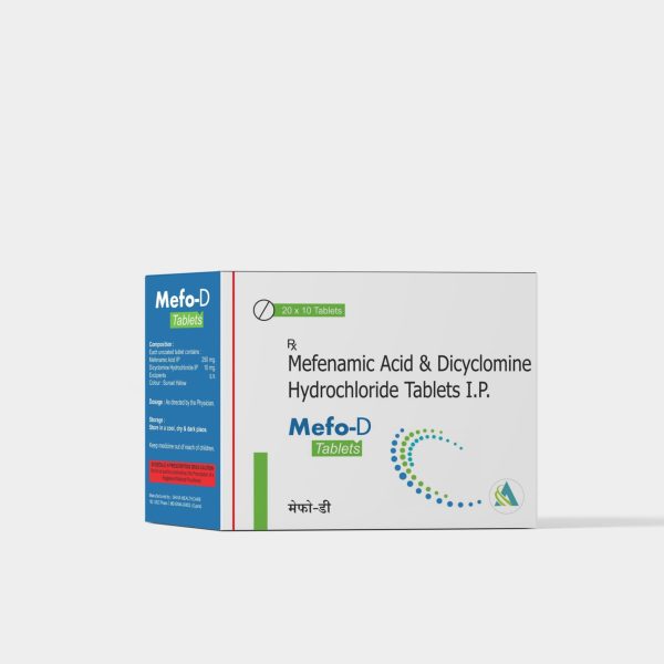 Mefo-D Mefanamic 250mg + Dicyclomin 10mg Tablets